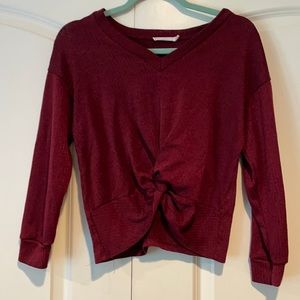 Long sleeved top.